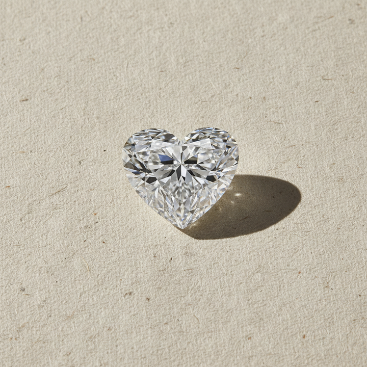 2.03 Carat Heart Cut Lab Grown Diamond VVS1 D Color IGI Certified
