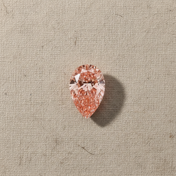 2.03 Carat Pear Cut Lab Grown Diamond VS2 Fancy Vivid Pink IGI Certified
