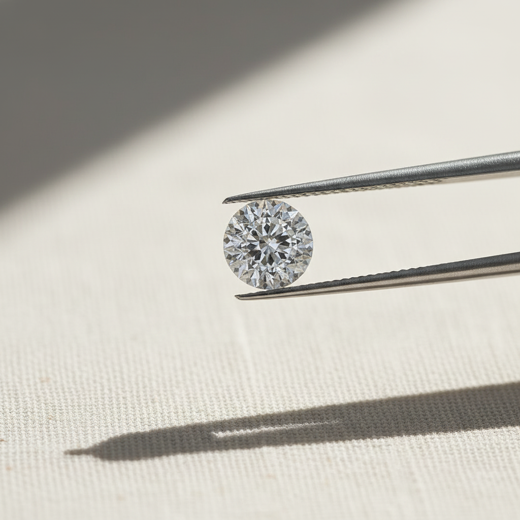 Diamante cultivado em laboratório com lapidação portuguesa de 2,03 quilates, VS1/D
