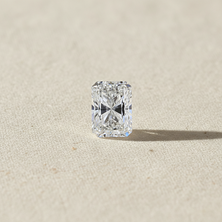 Diamant cultivé en laboratoire de 2,03 carats, taille radiante, VS1/E