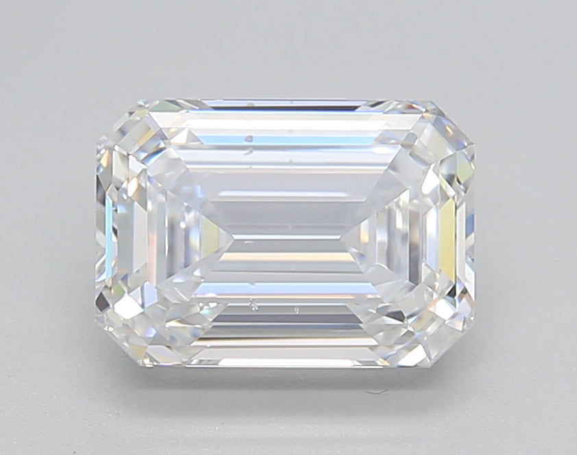 2.04 CT Emerald Cut Lab Grown Diamond, IGI Certified, D Color, VS2 Clarity