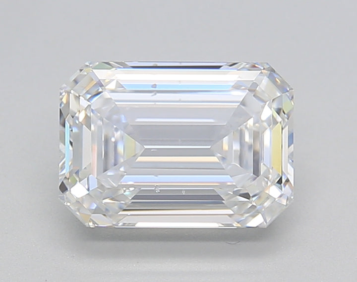 2.04 CT Emerald Cut Lab Grown Diamond, IGI Certified, D Color, VS2 Clarity