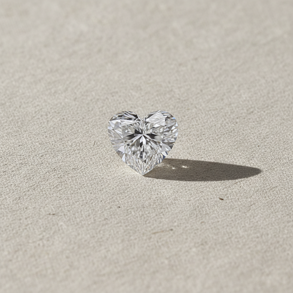 2.04 Carat Heart Cut Lab Grown Diamond VS2 E Color GIA Certified
