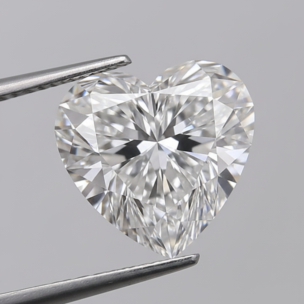 2.04 Carat E VS2 Heart Shape HPHT Lab Grown Diamond GIA Certified
