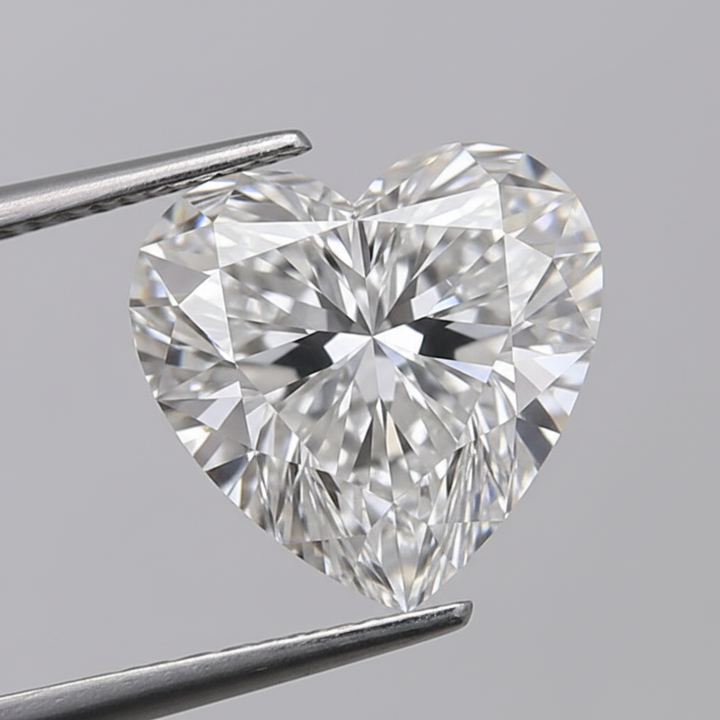 2.04 Carat E VS2 Heart Shape HPHT Lab Grown Diamond GIA Certified
