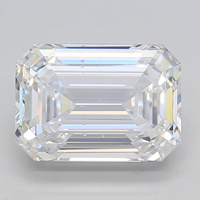 2.04 Carat Emerald Lab Grown Diamond VS2 D