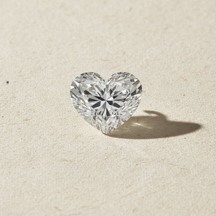2.04 Carat Heart Cut Lab Grown Diamond VVS1 E Color IGI Certified

