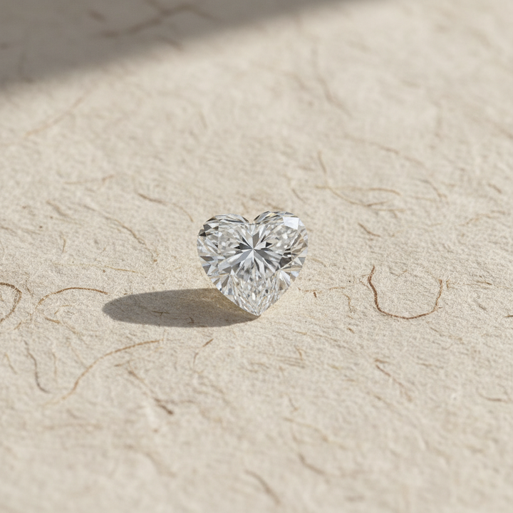 2.04 Carat Heart Cut Lab Grown Diamond VVS2 E Color IGI Certified
