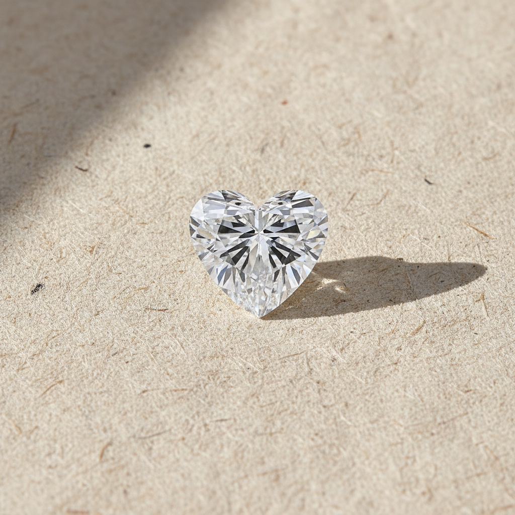 2.04 Carat Heart Cut Lab Grown Diamond VVS1 D Color IGI Certified

