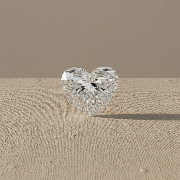 2.04 Carat Heart Cut Lab Grown Diamond VVS2 F Color IGI Certified
