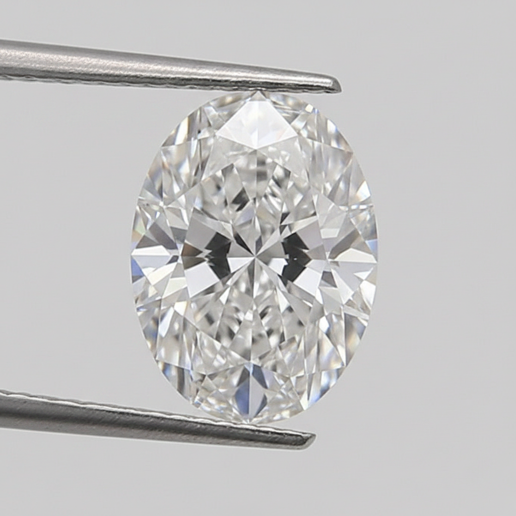 2,04 karaat ovaal geslepen laboratoriumdiamant, VS1/E