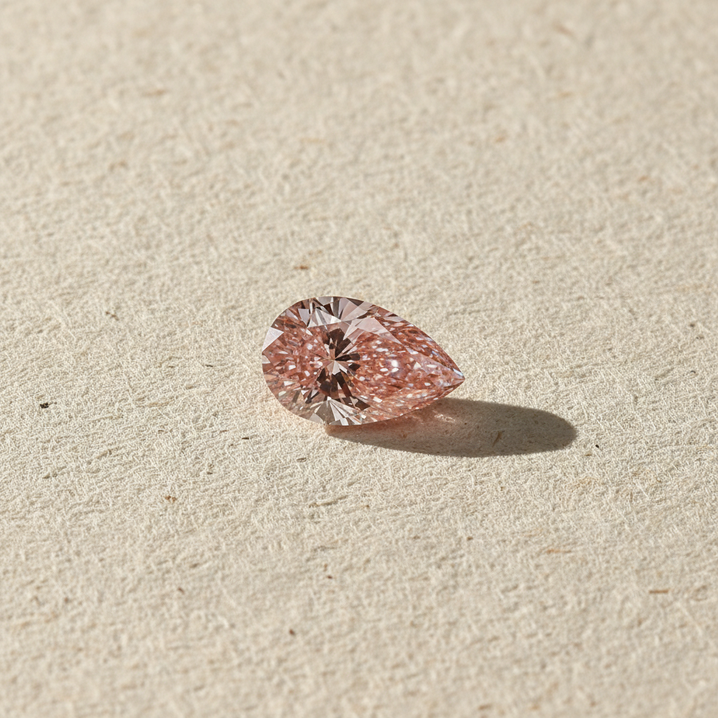 2.04 Carat Pear Cut Lab Grown Diamond VS1 Fancy Vivid Pink IGI Certified

