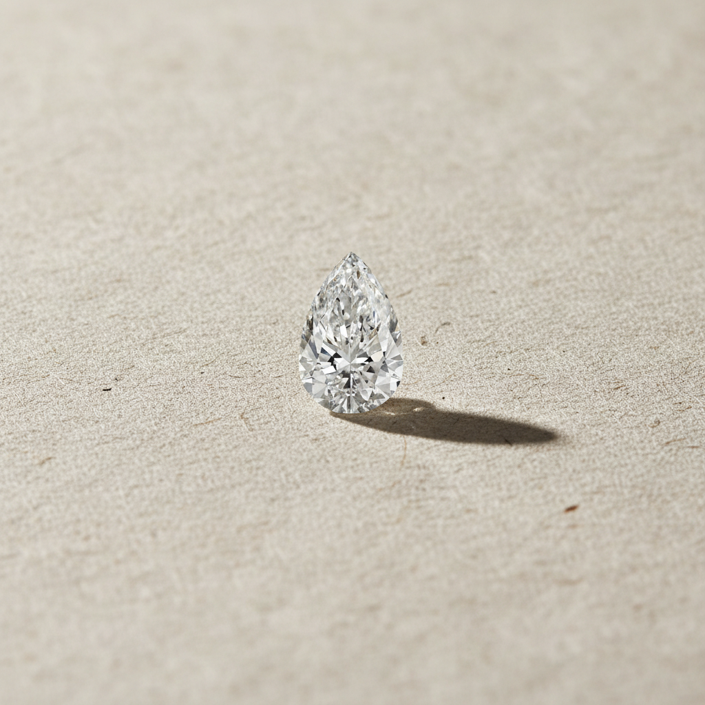 2.04 Carat Pear Cut Lab Grown Diamond VS2 D Color IGI Certified
