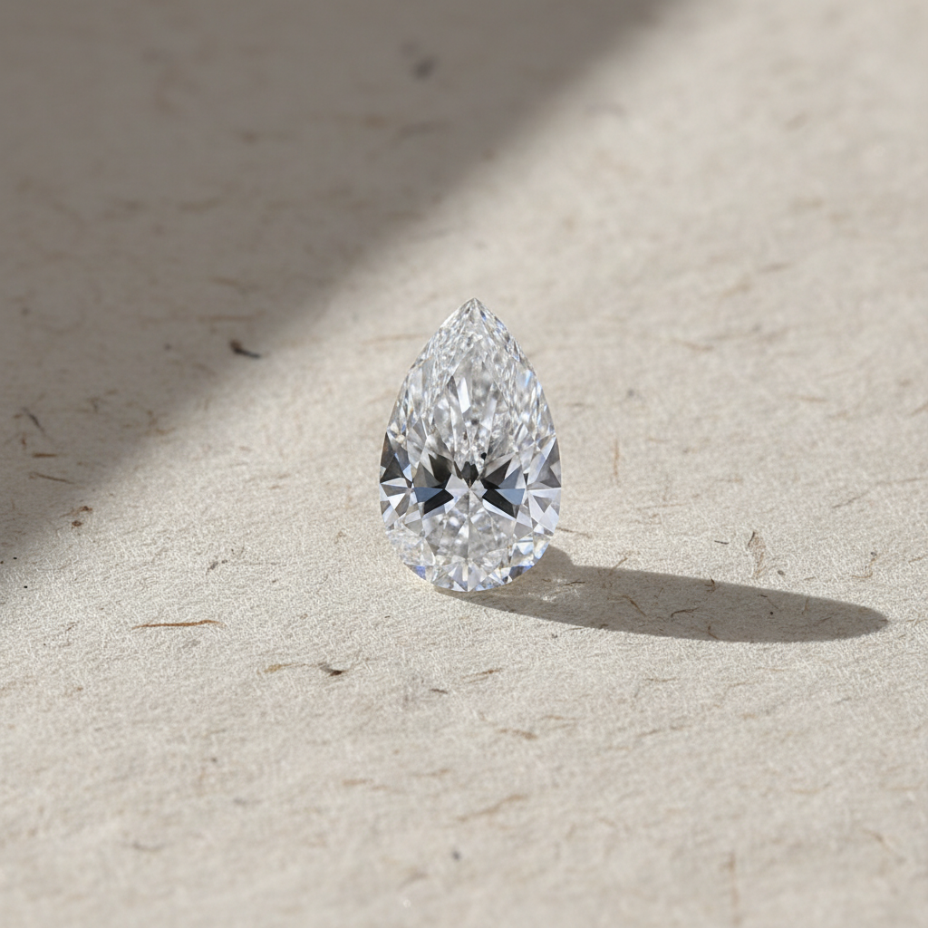 2.04 Carat Pear Cut Lab Grown Diamond VVS1 D Color IGI Certified
