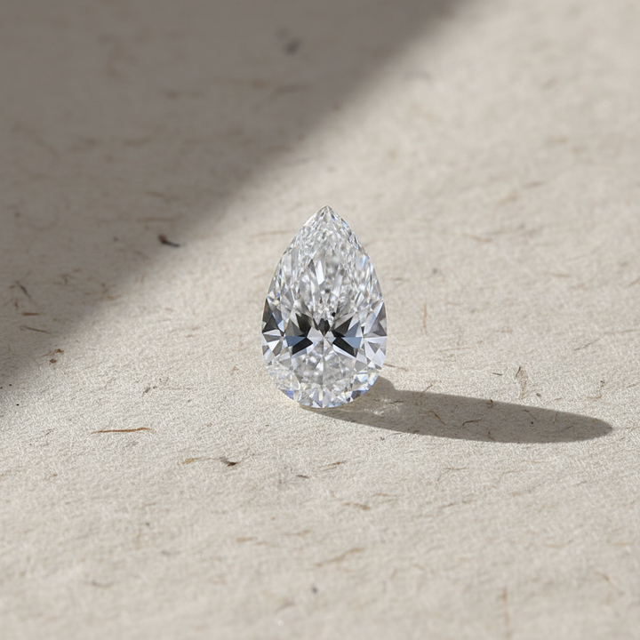 2.04 Carat Pear Cut Lab Grown Diamond VVS1 D Color IGI Certified

