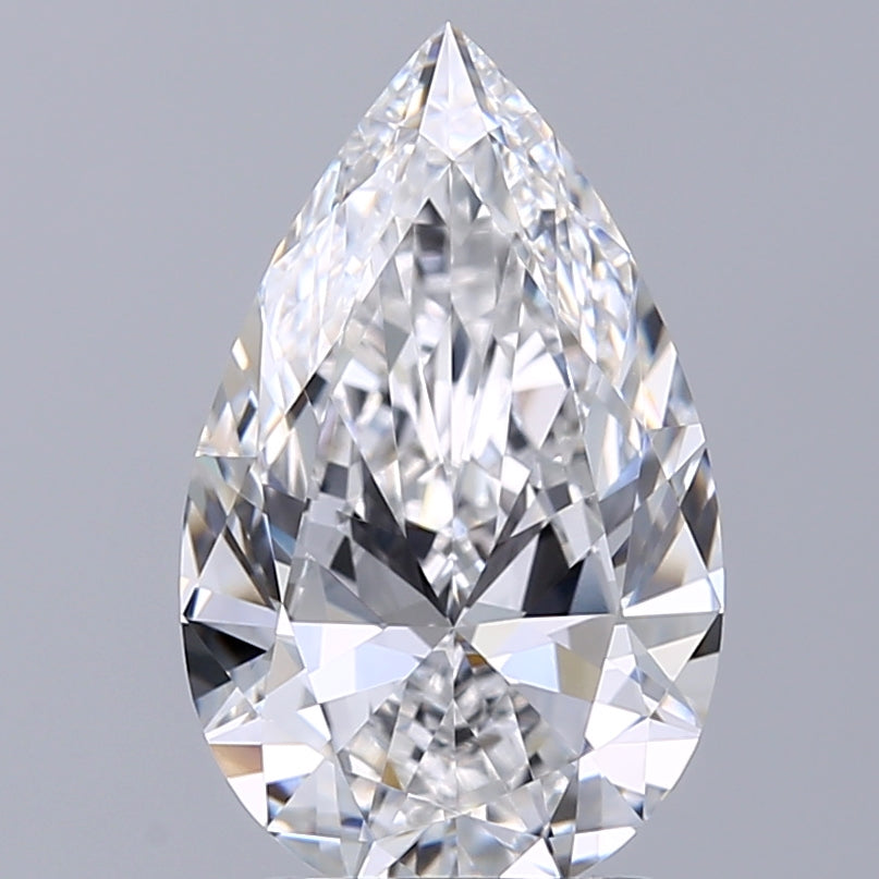 Diamante coltivato in laboratorio a pera da 2,04 carati VVS1 E