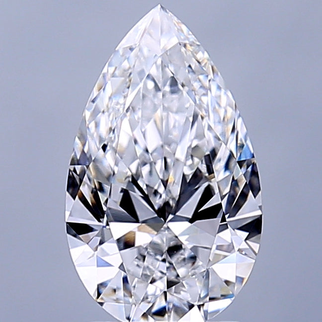 2,04 Karat birnenförmiger, im Labor gezüchteter Diamant VVS2 D