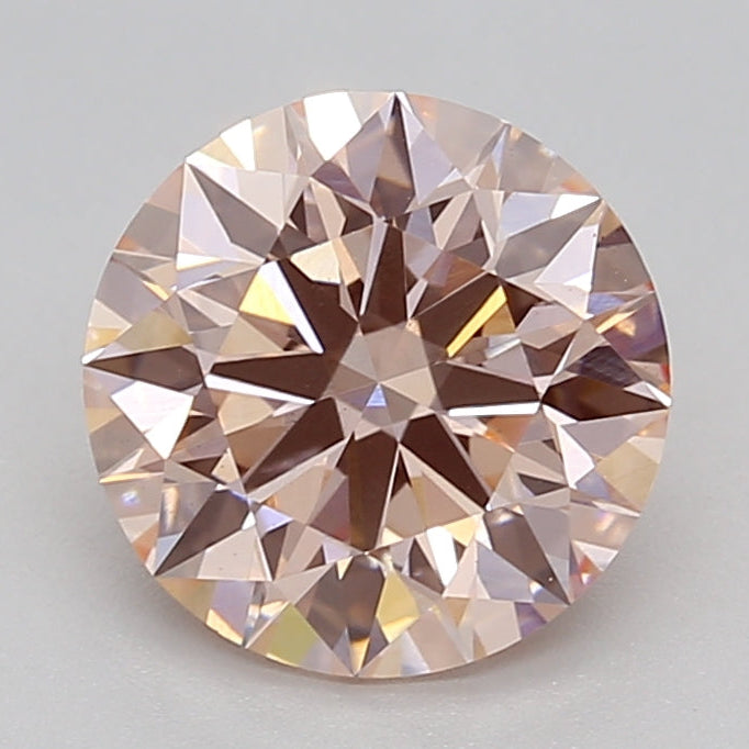 2.04 Carat Round Lab Grown Diamond VS1 FANCY LIGHT PINK