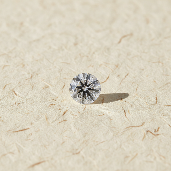 2.04 Carat Round D VVS1 Lab Grown Diamond Ideal Cut IGI Certified