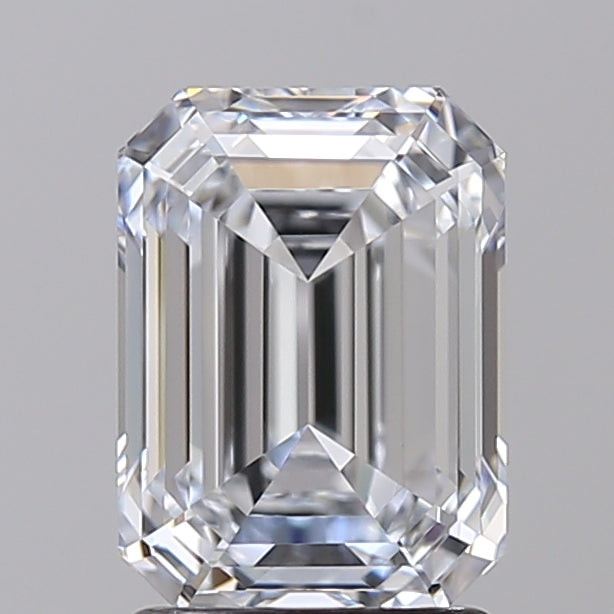 2.05 CT HPHT Lab Grown Emerald Cut Diamond, E IF, IGI Certified