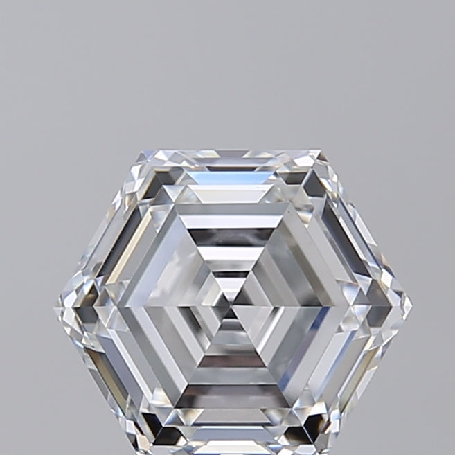 2.05 CT HPHT Lab Grown Hexagonal Cut Diamond, E VS1, IGI Certified