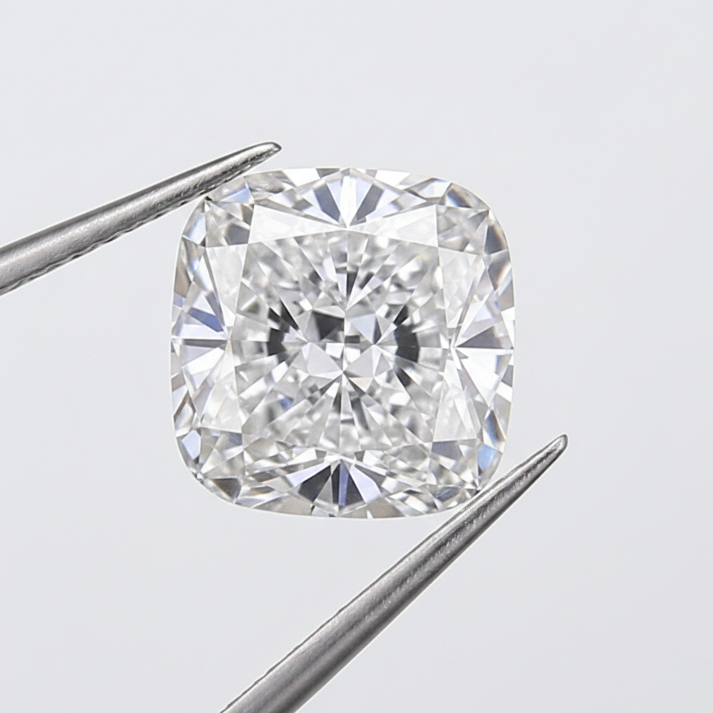 Diamant cultivé en laboratoire taille coussin de 2,05 carats, VVS2/D
