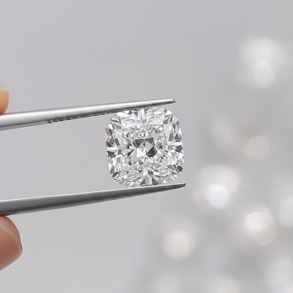 Diamant cultivé en laboratoire taille coussin de 2,05 carats, VVS2/D