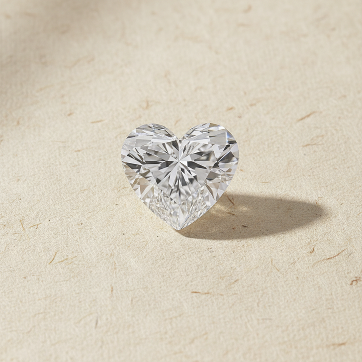 2.05 Carat Heart Cut Lab Grown Diamond VVS1 E Color IGI Certified
