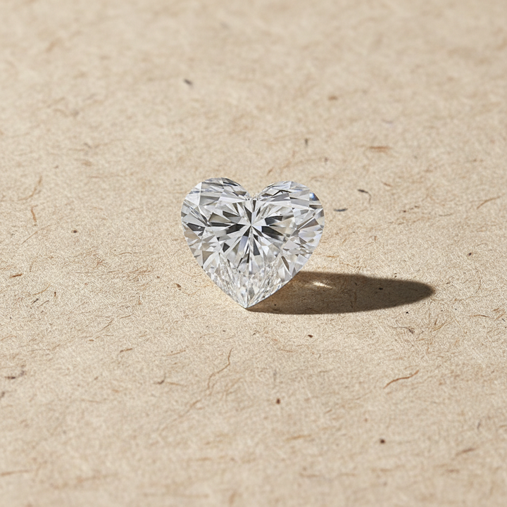 2.05 Carat Heart Cut Lab Grown Diamond VVS1 E Color IGI Certified
