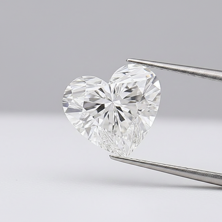 2.05 Carat E VVS1 Heart Shape CVD Lab Grown Diamond IGI Certified
