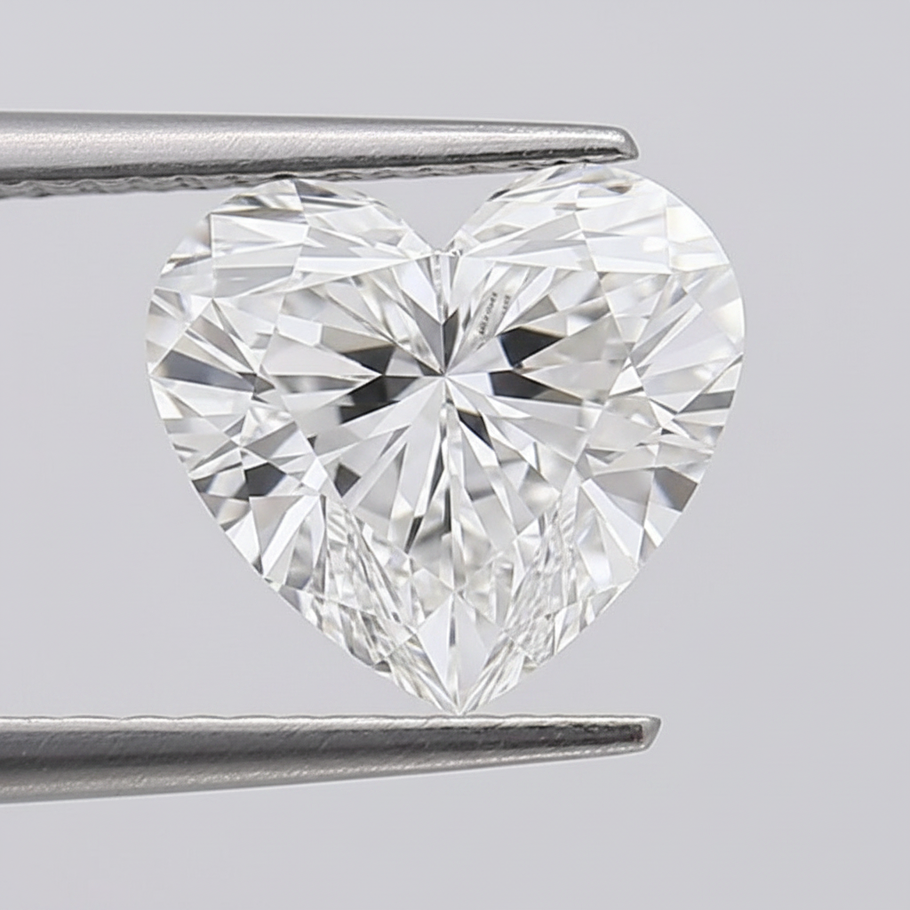 2.05 Carat E VVS1 Heart Shape CVD Lab Grown Diamond IGI Certified

