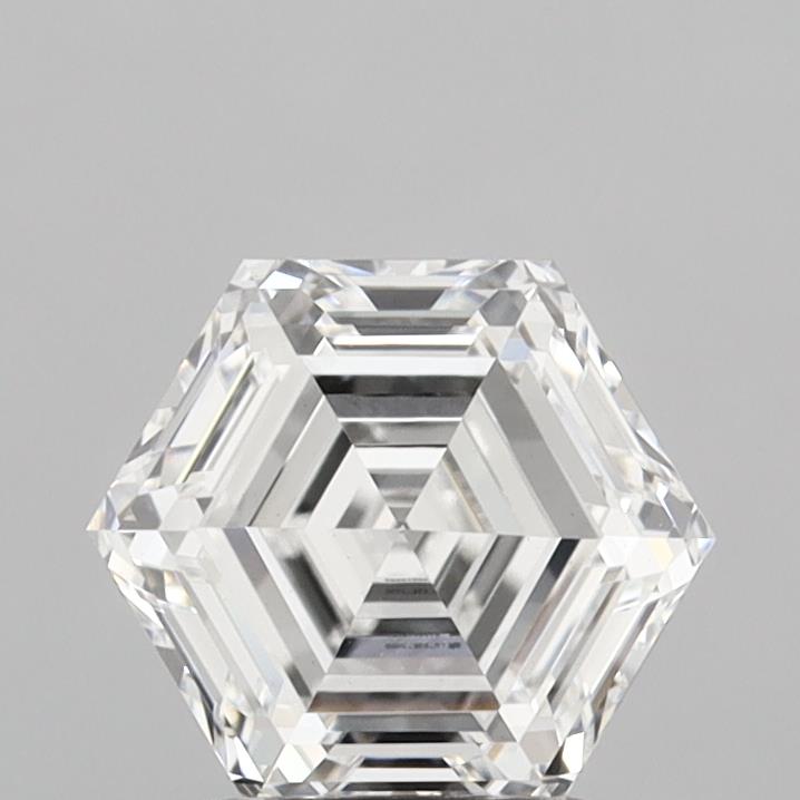 2.05 Carat Hexagonal Cut Lab Grown Diamond VVS2E