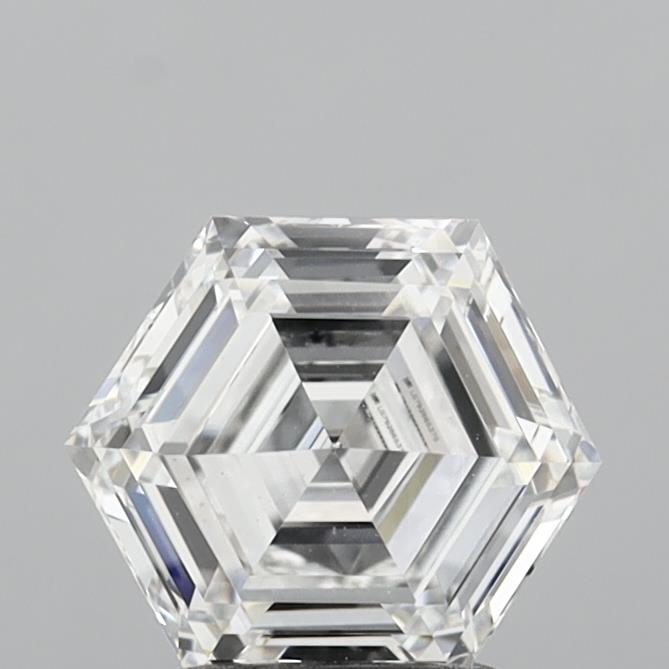 2.05 Carat Hexagonal Cut Lab Grown Diamond VVS2F