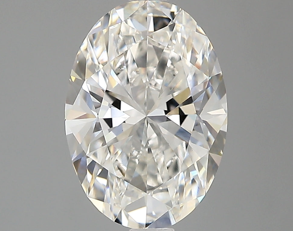 2.05 Carat Oval Cut Lab Grown Diamond, VVS2/H