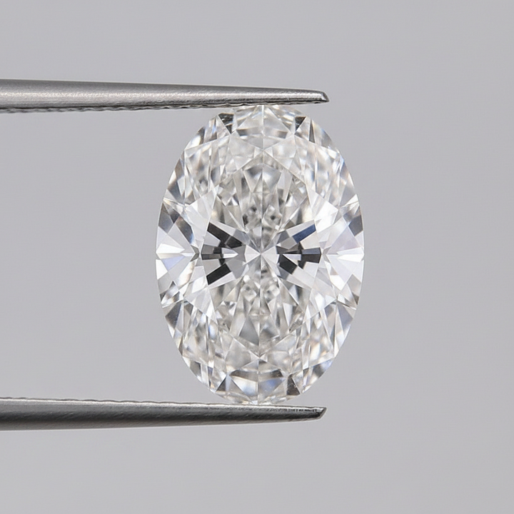 2,05 karaat ovale lab-grown diamant, VVS2/F
