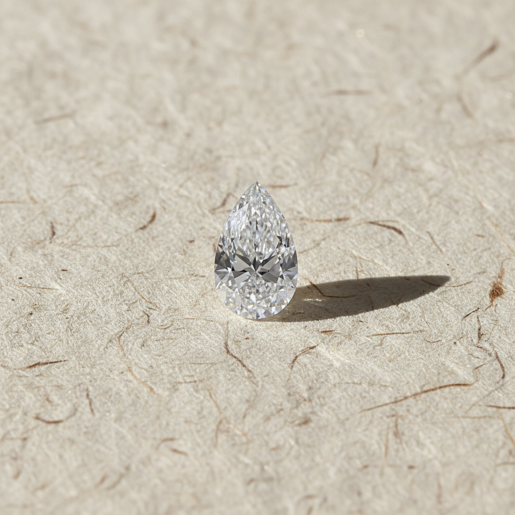 2.05 Carat Pear Cut Lab Grown Diamond VVS1 D Color IGI Certified
