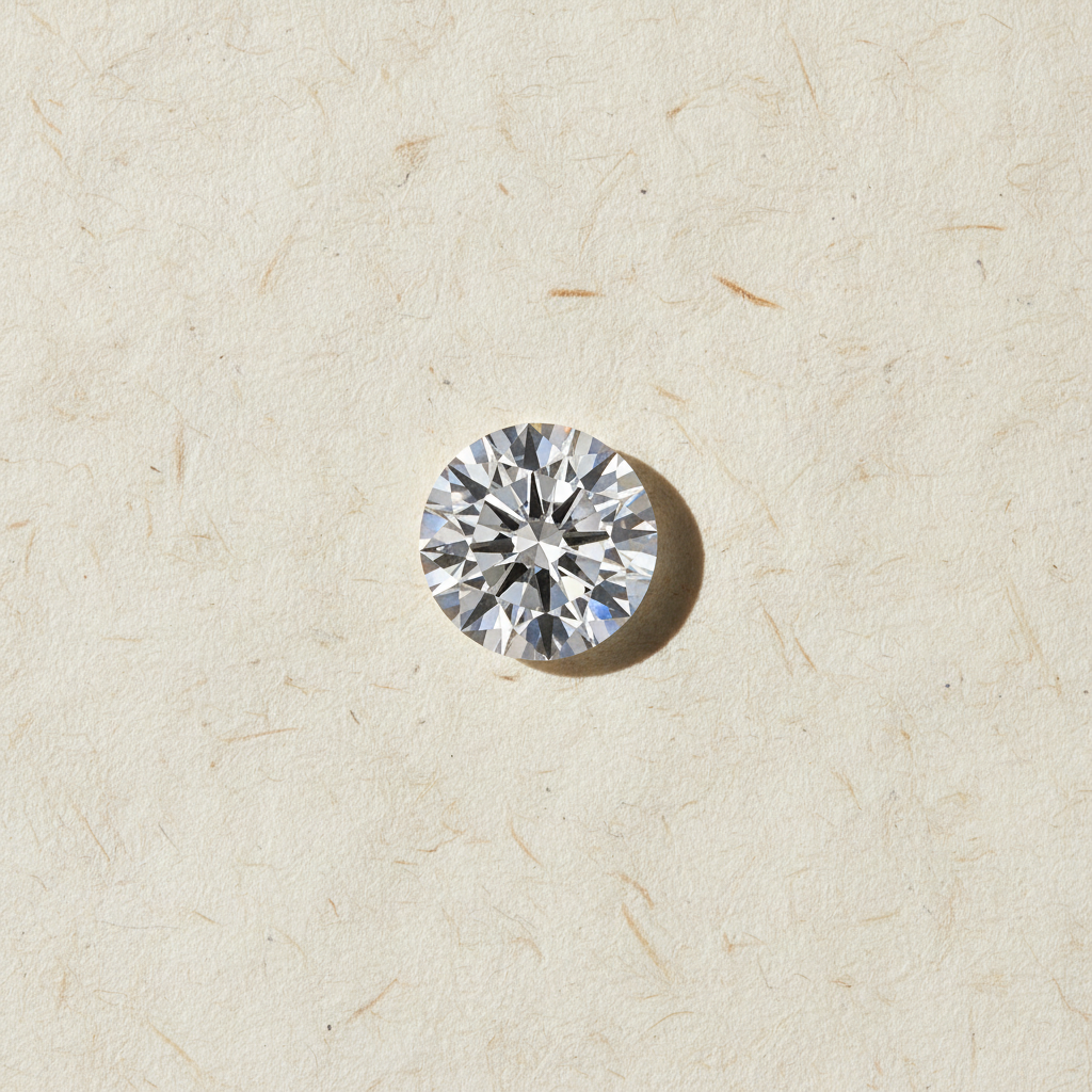 2.05 Carat Round F VS2 Lab Grown Diamond Ideal Cut IGI Certified