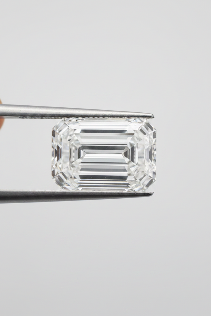 Diamant cultivé en laboratoire taille émeraude de 2,06 carats, VVS1/E