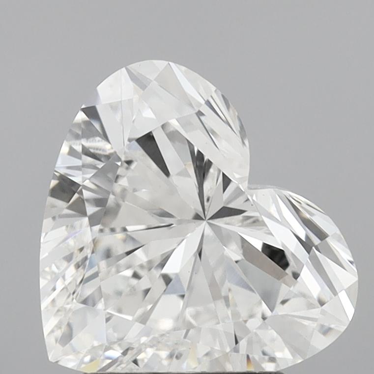 Diamant cultivé en laboratoire, taille cœur, 2,06 carats, VS1E