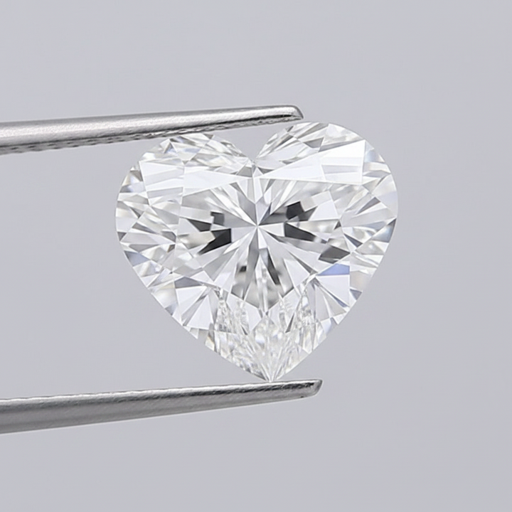 2.06 Carat E VVS2 Heart Shape CVD Lab Grown Diamond IGI Certified
