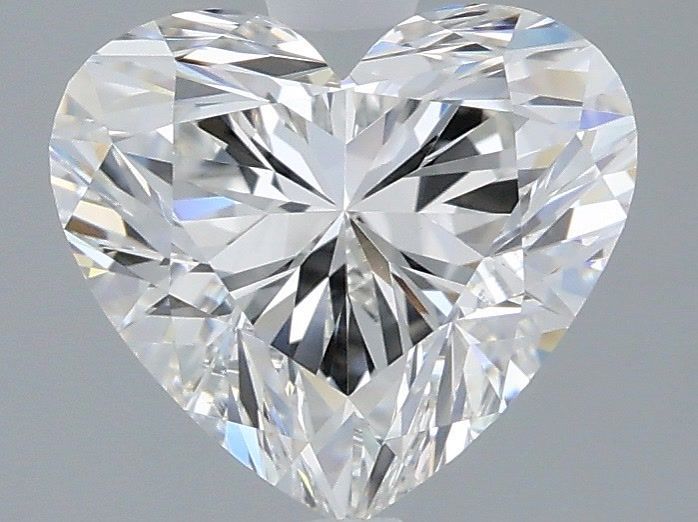 2,06 Karat herzförmiger, im Labor gezüchteter Diamant VVS2 E