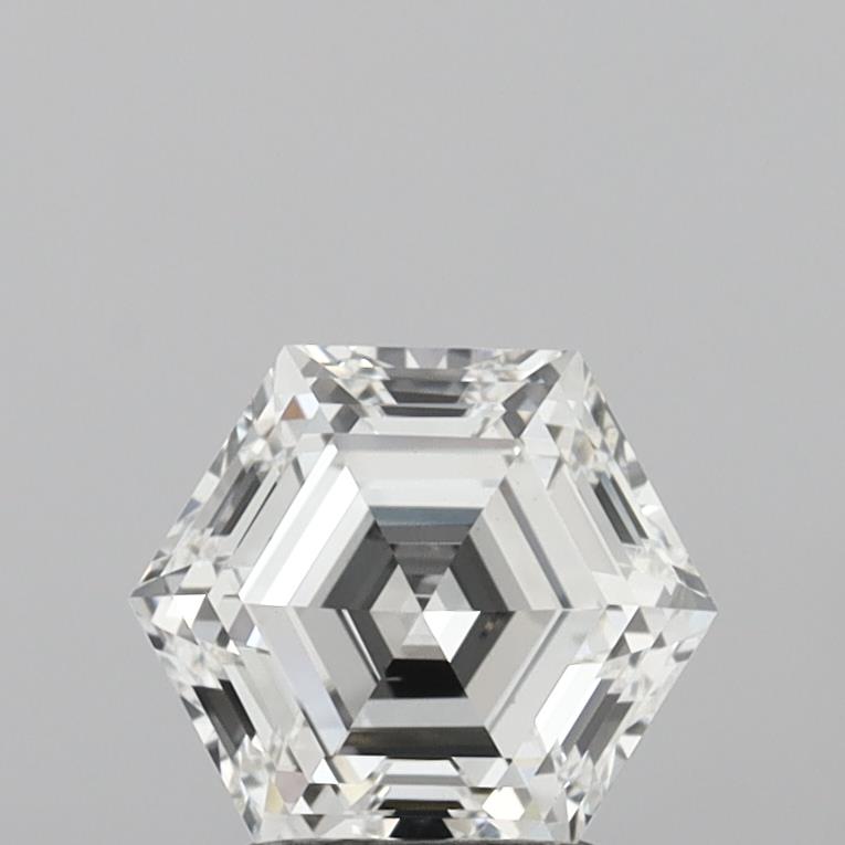 2.06 Carat Hexagonal Cut Lab Grown Diamond VVS2E