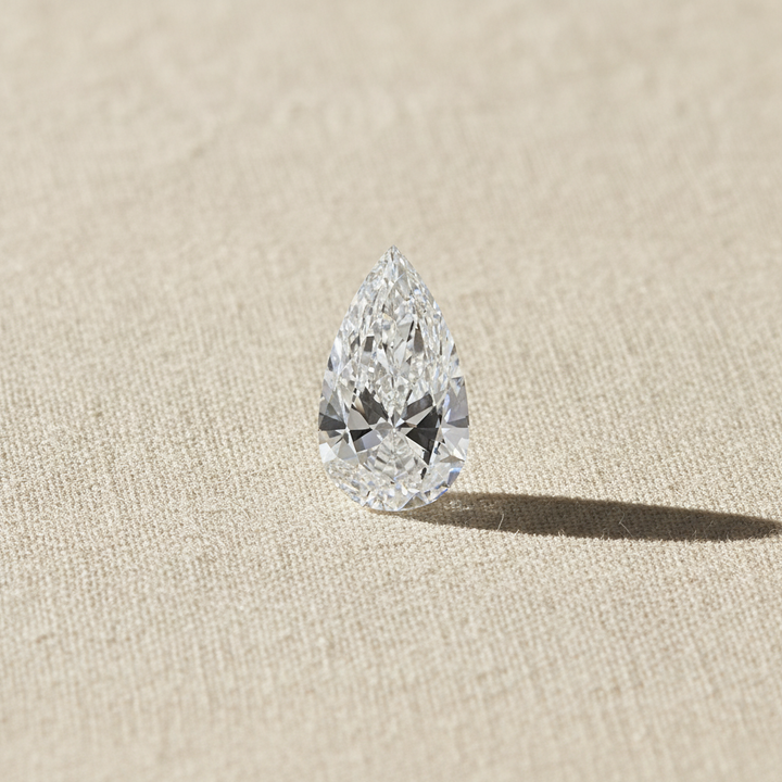 2.06 Carat Pear Cut Lab Grown Diamond VS2 E Color IGI Certified
