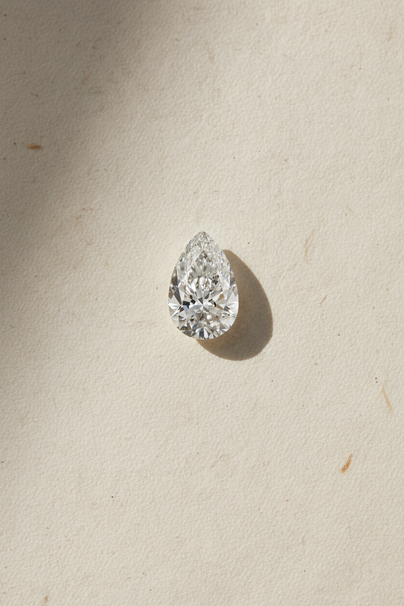 2.06 Carat Pear Cut Lab Grown Diamond VVS2 F Color IGI Certified
