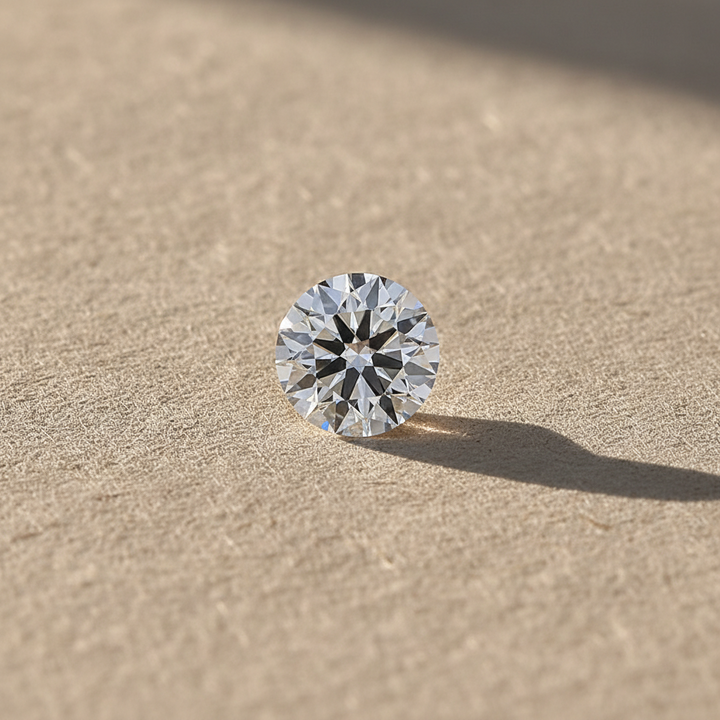 2.06 Carat Round D VVS1 Lab Grown Diamond Ideal Cut IGI Certified
