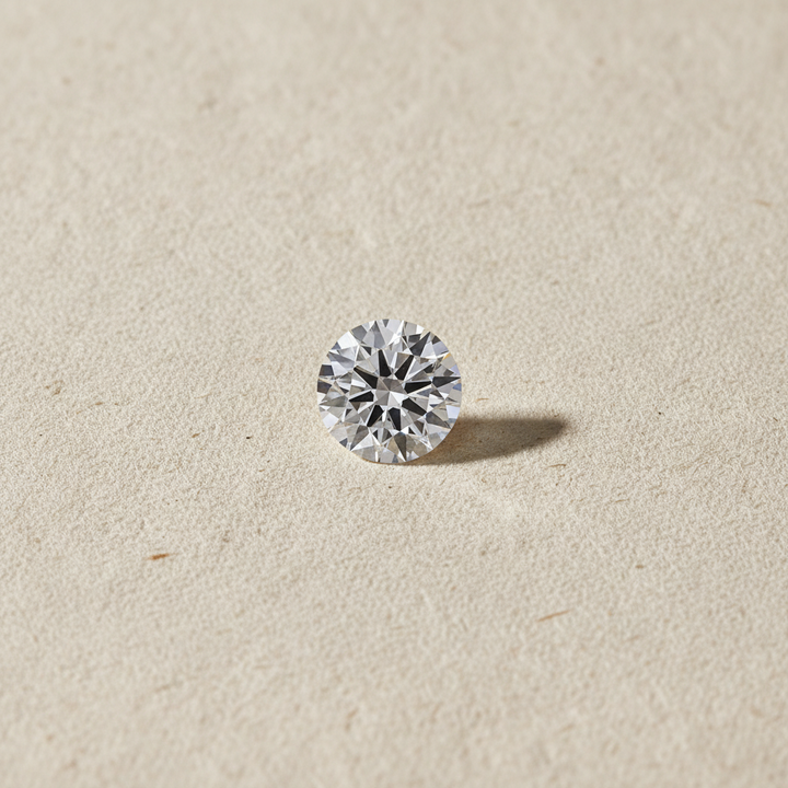 2.06 Carat Round F VVS2 CVD Lab Grown Diamond Ideal Cut IGI Certified