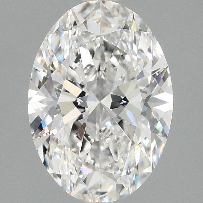 Diamante cultivado en laboratorio ovalado de 2,07 quilates VVS1 F