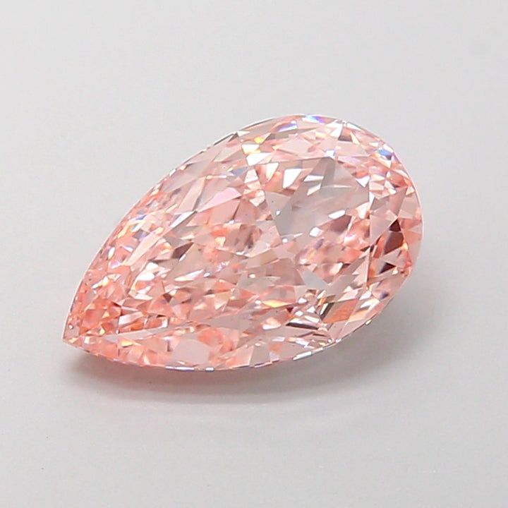 2,07 Karat Lab-Grown-Diamant im Birnenschliff VS1 Fancy Intense Pink