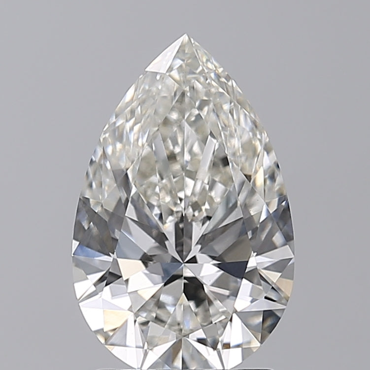 2.07 Carat Pear Lab Grown Diamond VVS2 H