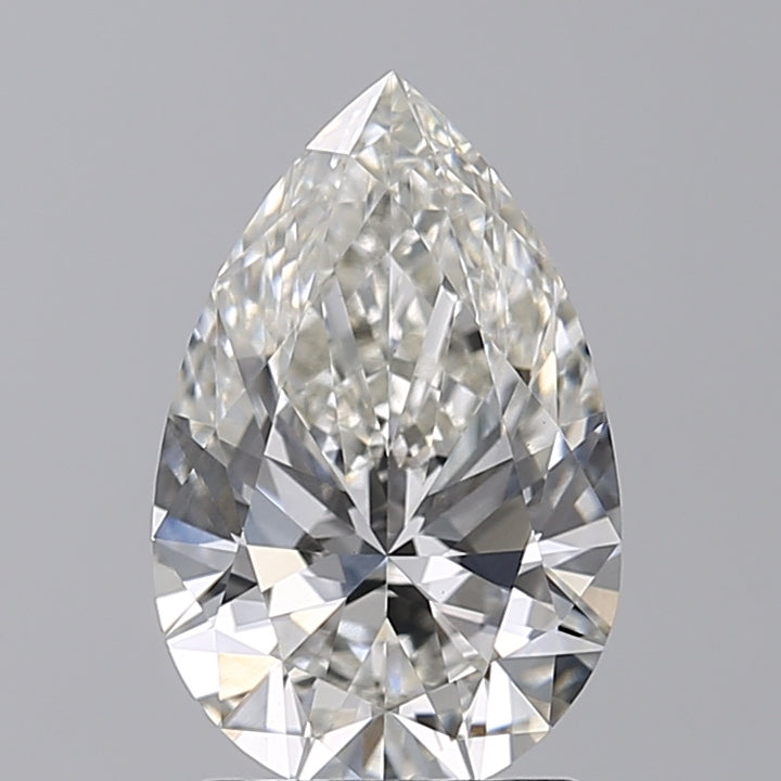 2.07 Carat Pear Lab Grown Diamond VVS2 H